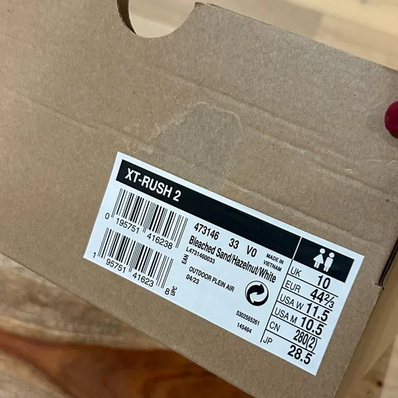 Salomon XT-Rush 2 Trainers Sneakers Bleached Sand Hazelnut - Picture 6 of 6